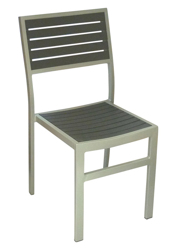 Nova stacking side chair Black