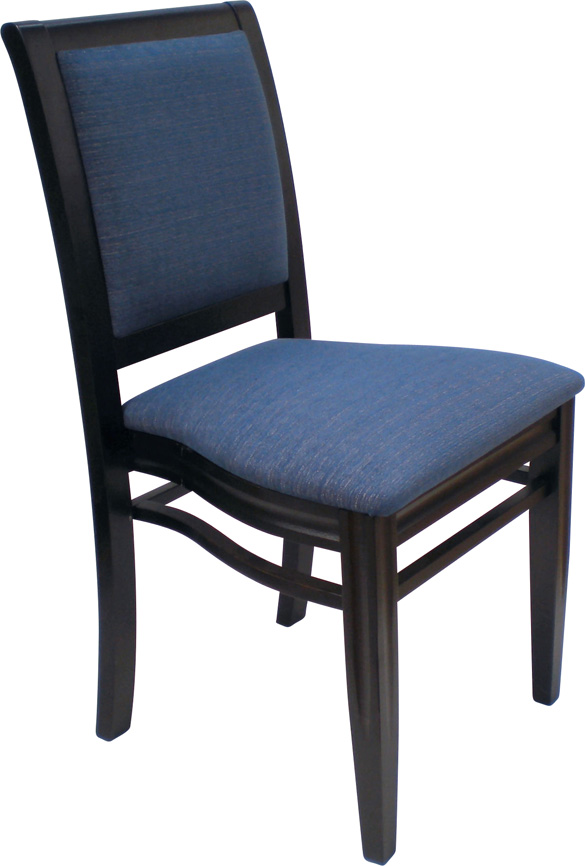 Wishing stacking chair upholstered back